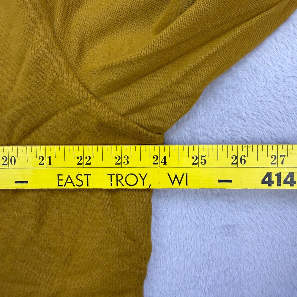 Kangol Hoodie Mens XL Mustard Yellow Embroidered Kangaroo Logo Streetwear‎ - Picture 7 of 10